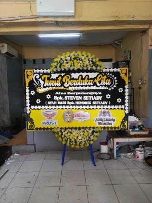 Papan Bunga di Central Park Jakarta