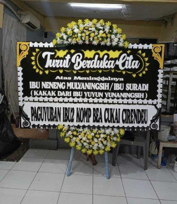 Papan Bunga di Central Park Jakarta